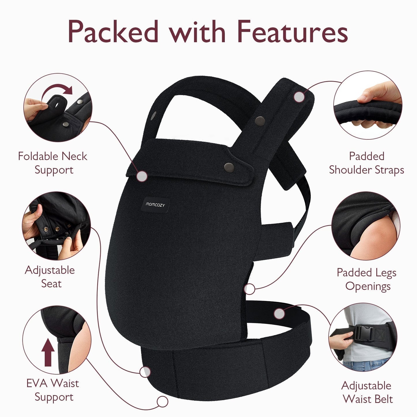 Momcozy PureHug Ergonomische Babytrage
