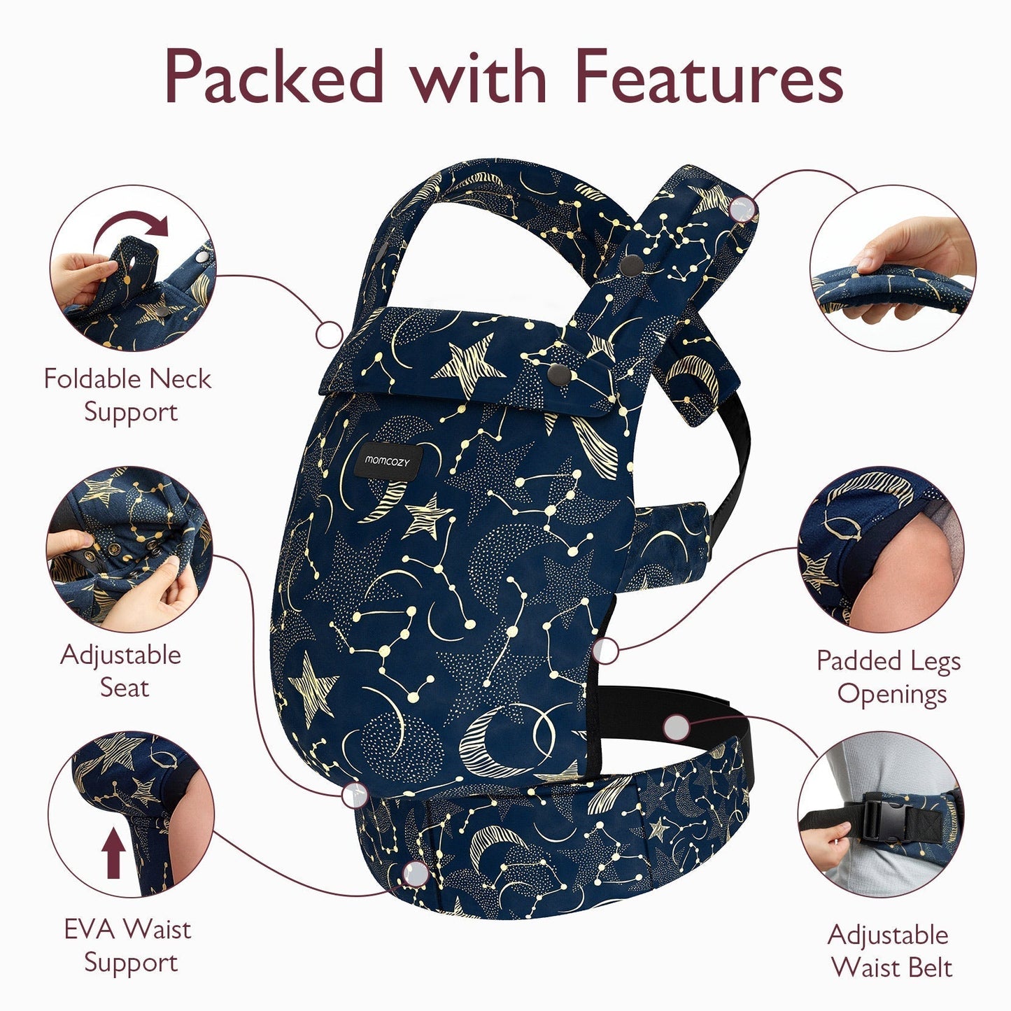Momcozy PureHug Ergonomische Babytrage