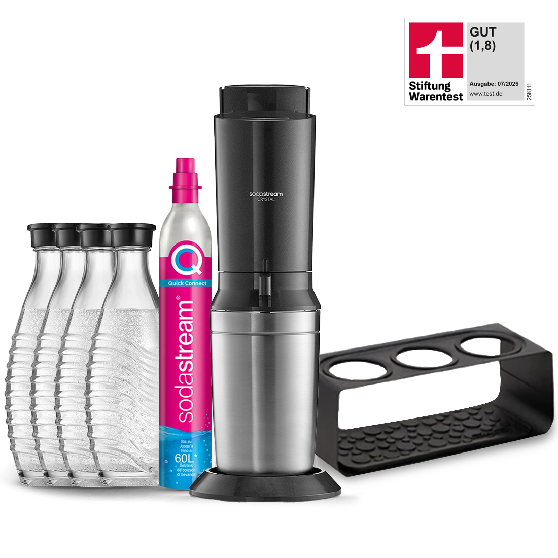 SodaStream CRYSTAL 3.0 Wassersprudler Schwarz