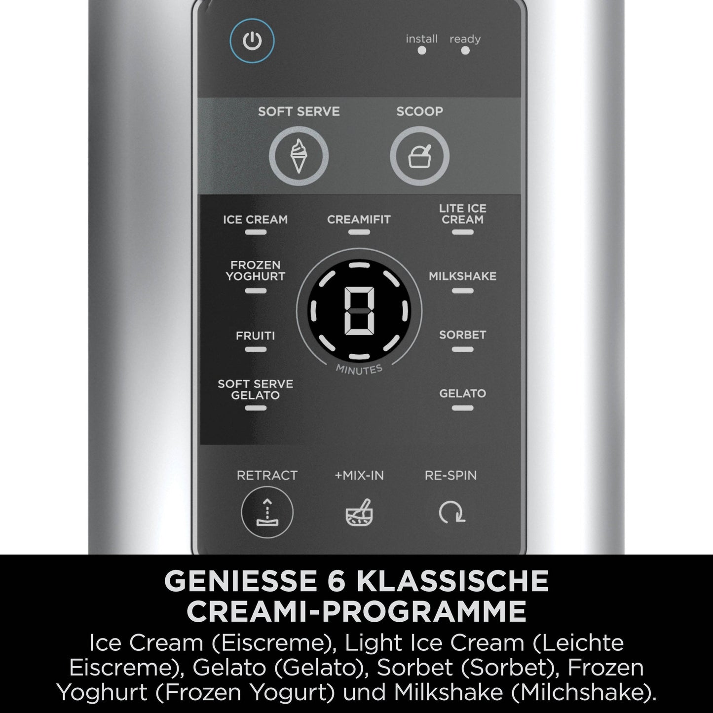 Ninja CREAMi Scoop & Swirl NC701EU Eismaschine 0,48 L
