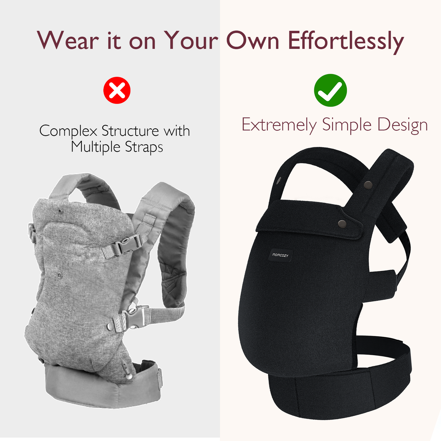 Momcozy PureHug Ergonomische Babytrage