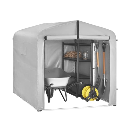 SoBuy KLS11-L-DG Fahrradgarage Wetterfest 159x165x219 cm