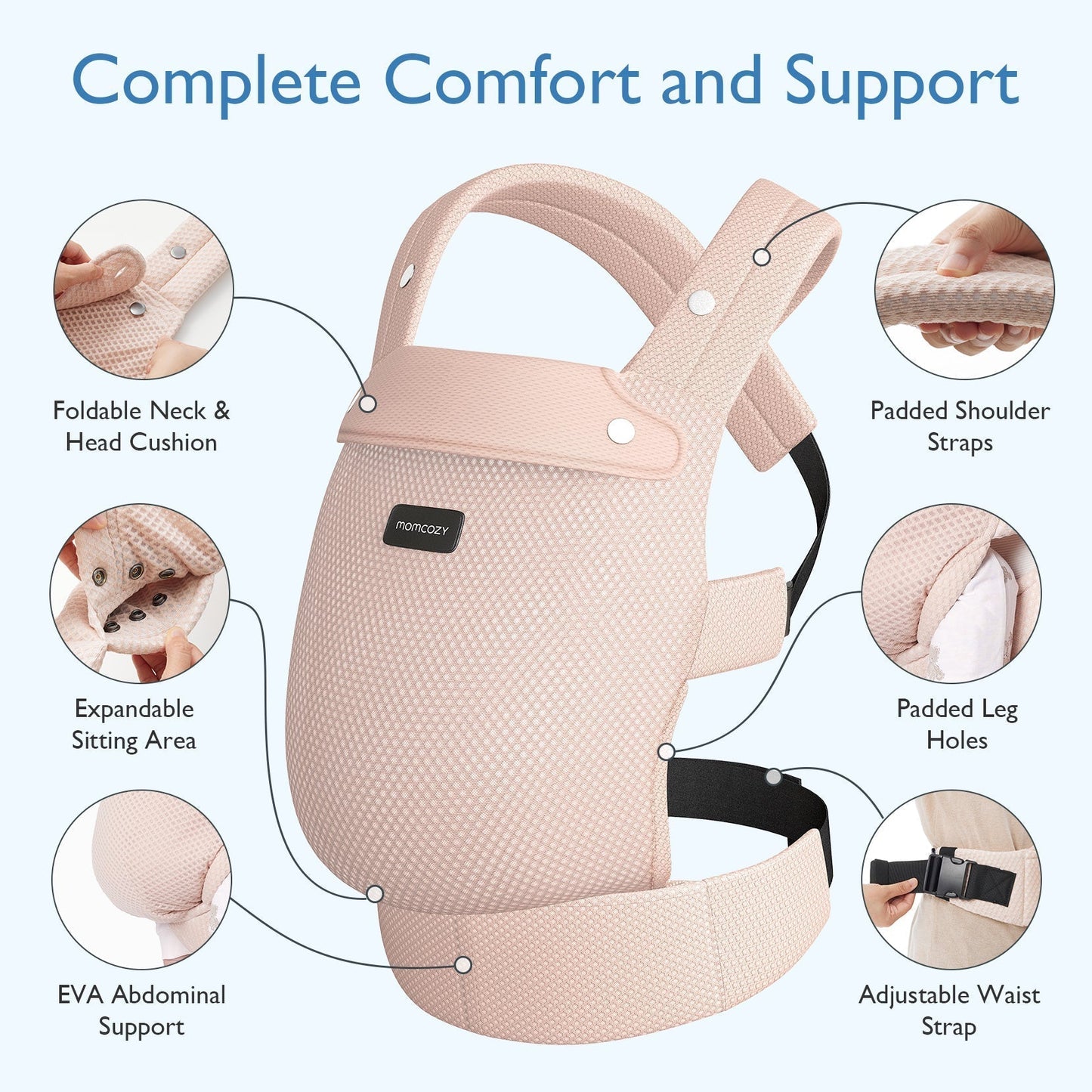 Momcozy PureHug Ergonomische Babytrage