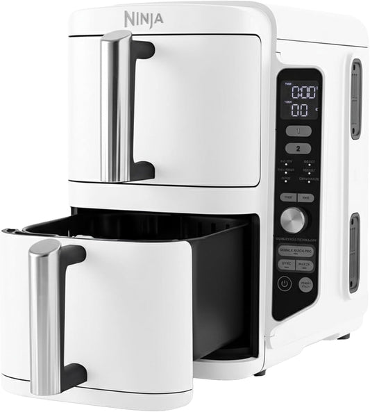 Ninja SL400EUWH Doppel XL Heißluftfritteuse 9,5 L Weiß