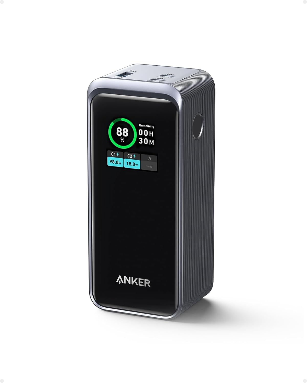 Anker Prime 72Wh Powerbank 20.000 mAh, 200W, USB-C & USB-A, Fast Charging, Schwarz