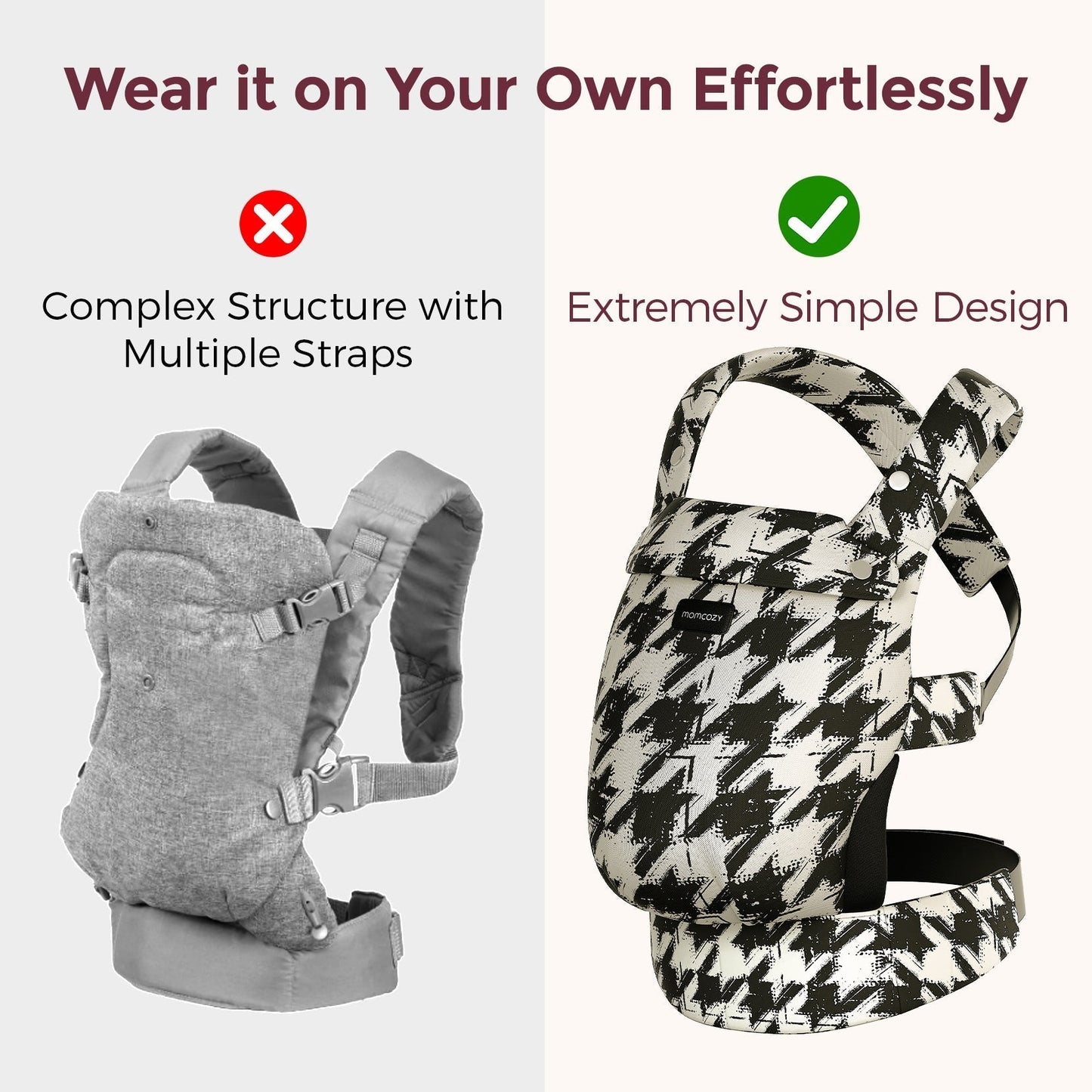 Momcozy PureHug Ergonomische Babytrage