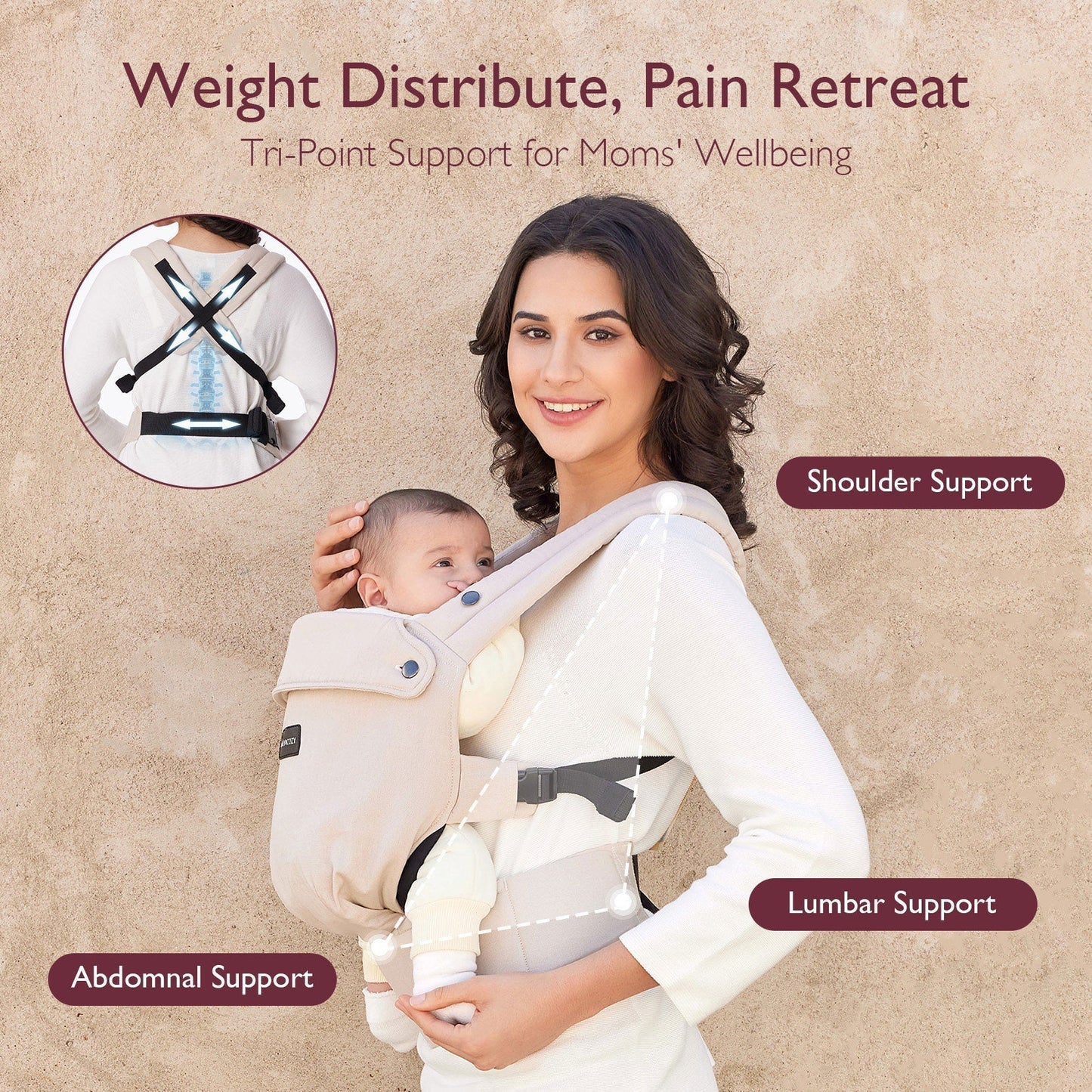 Momcozy PureHug Ergonomische Babytrage