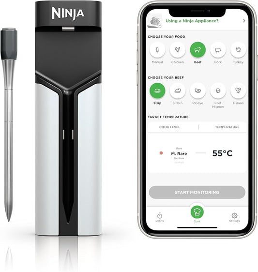 Ninja WP100EU ProChef Kabelloses Bratenthermometer 50m