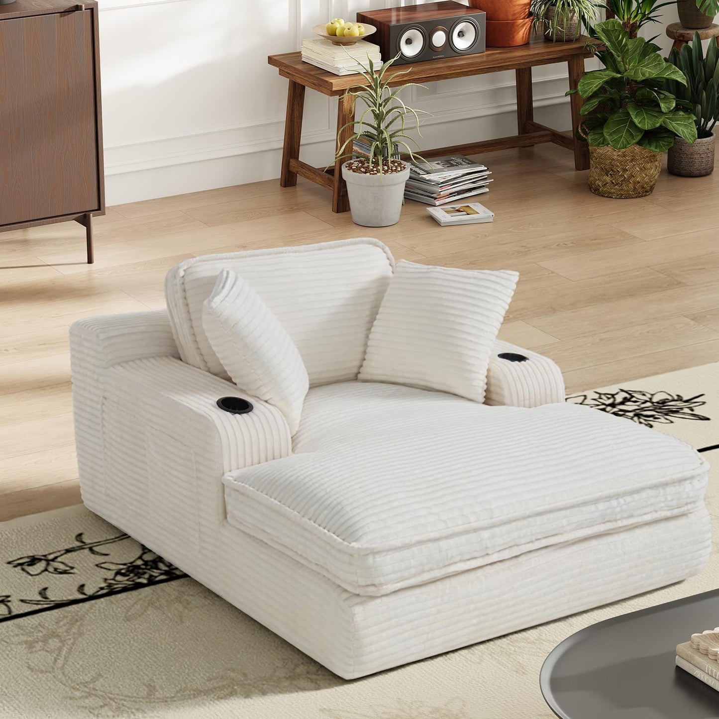 MALOL Schlafsofa, Boneless Sofas & Couches, Schlafcouch mit Schlaffunktion, Couch mit Chaiselongue, 3 Kissen, Bequeme Sofa Couch für Schlafzimmer & Wohnzimmer, Grau, 170cm * 133cm * 66cm, Kamel