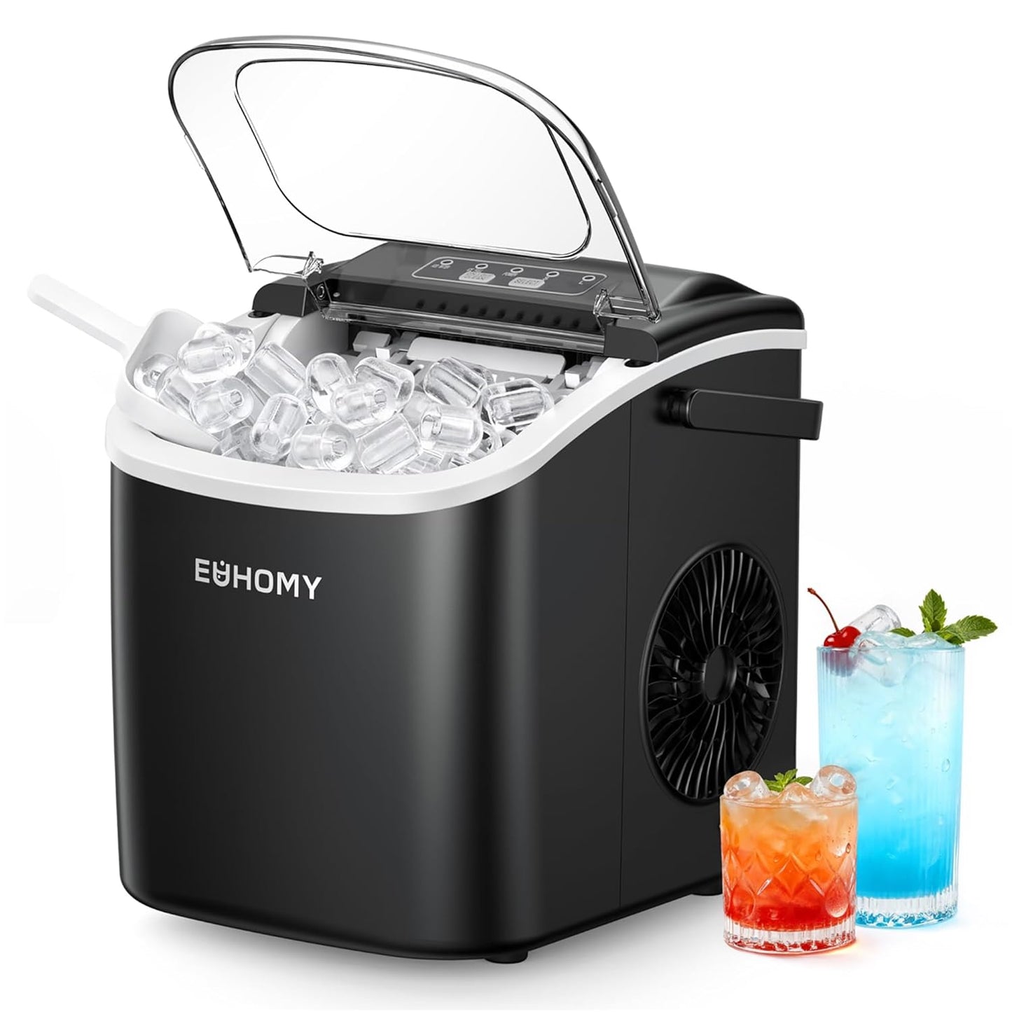 EUHOMY DE-IM06D-02-AZ-HM Eiswürfelmaschine Tragbar 12 kg/Tag