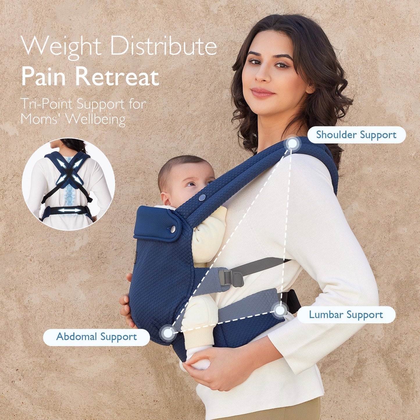Momcozy PureHug Ergonomische Babytrage