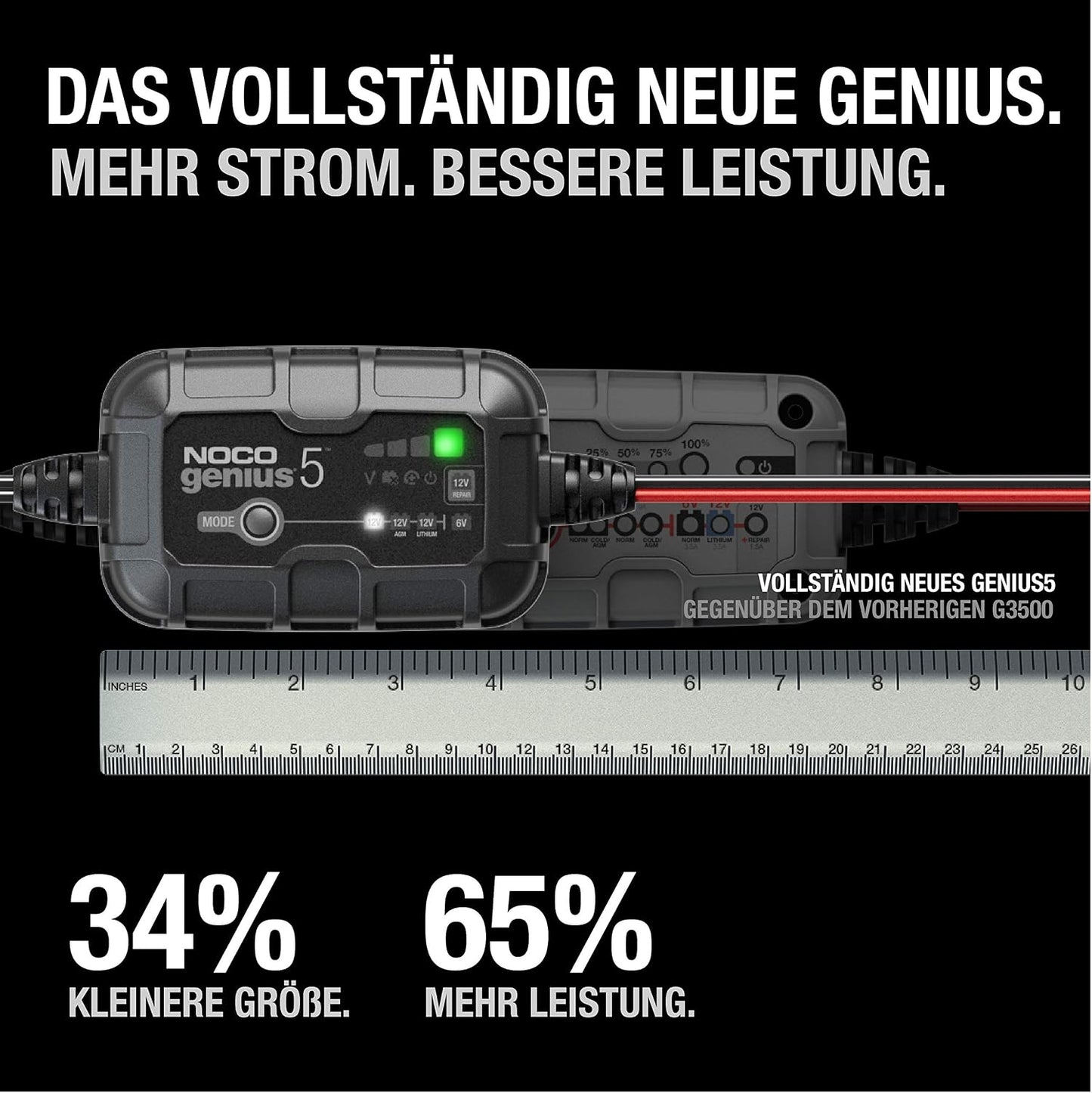 NOCO GENIUS5EU Batterieladegerät 5A Schwarz