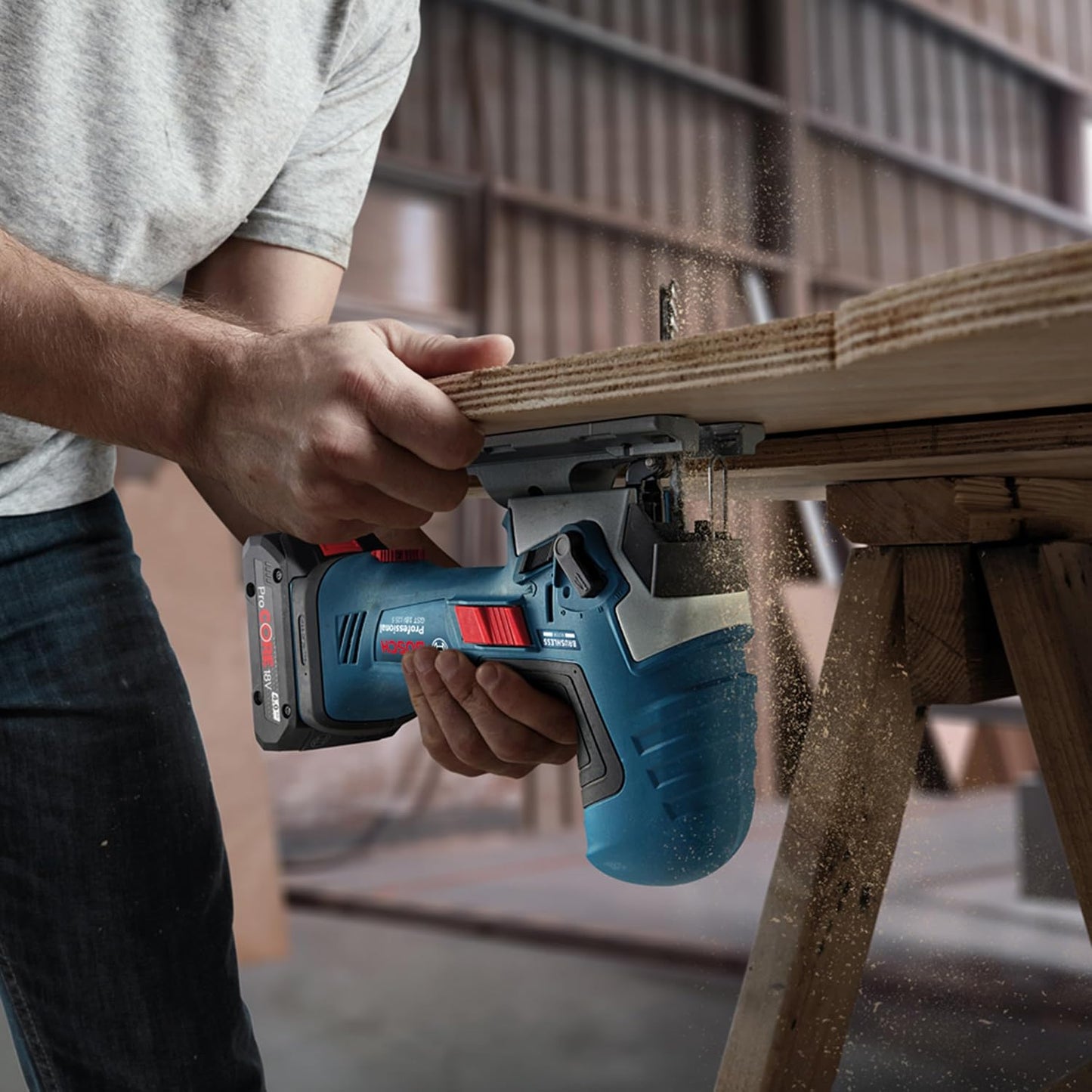 Bosch Professional 06015B2000 Akku-Stichsäge GST 18V-125 S 18V