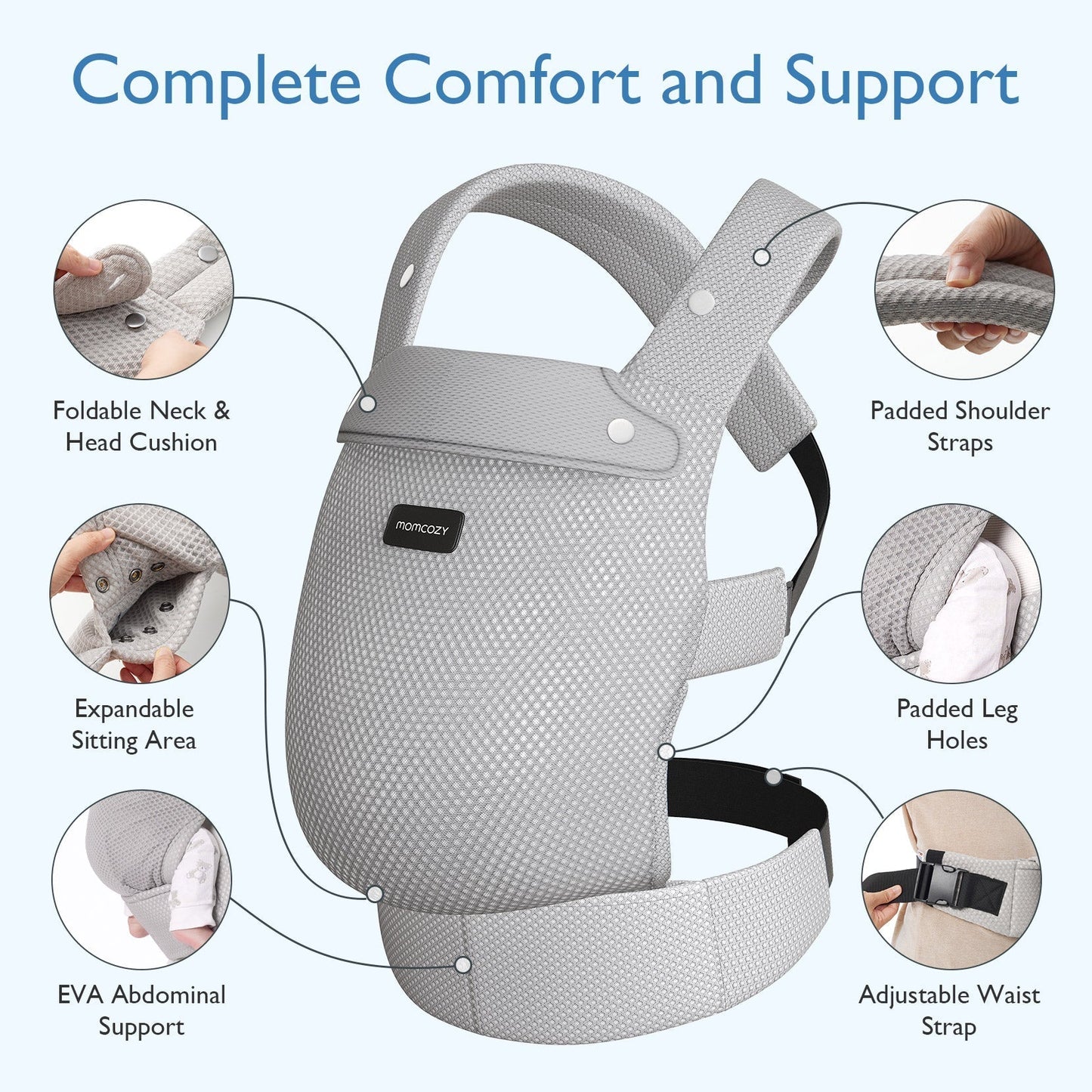 Momcozy PureHug Ergonomische Babytrage