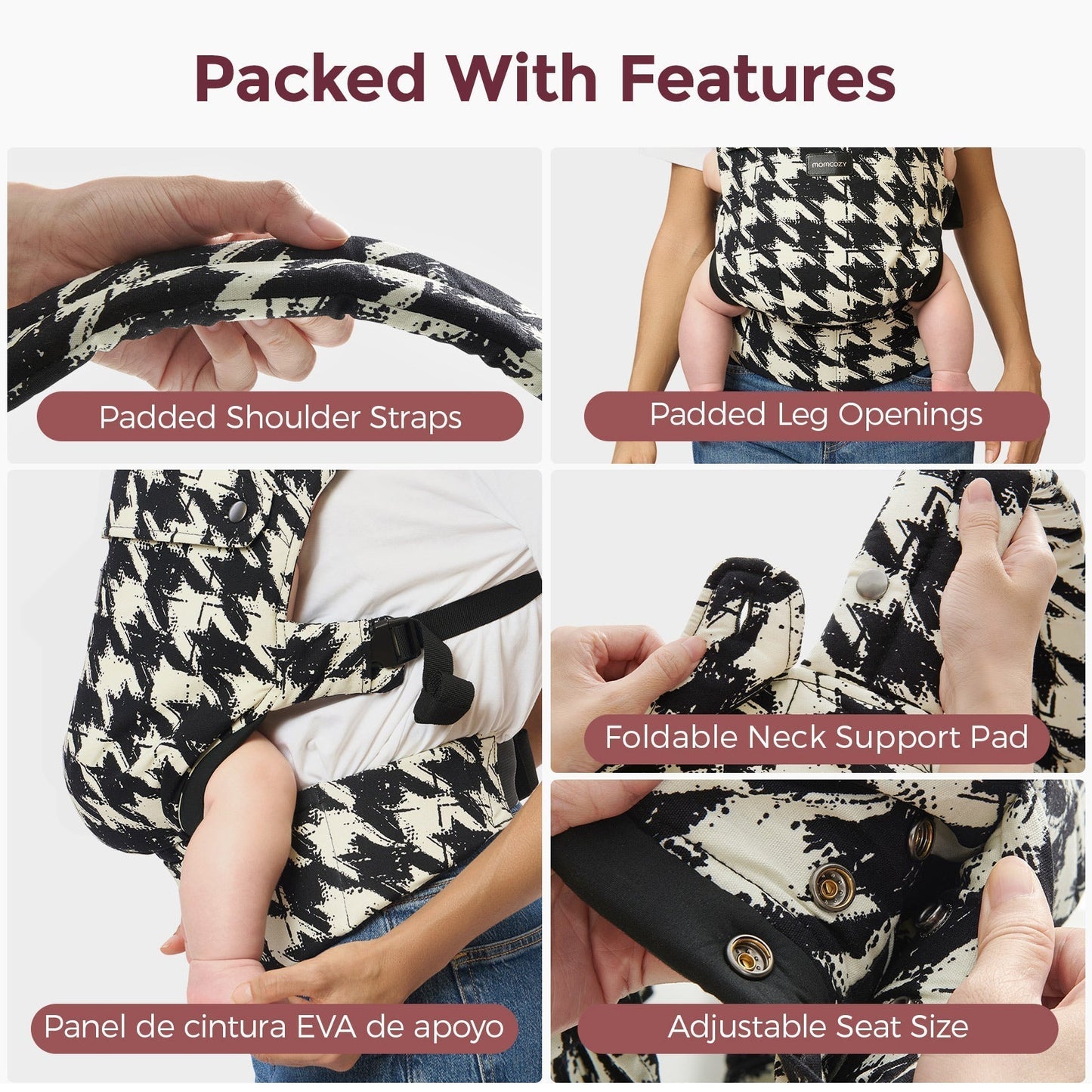 Momcozy PureHug Ergonomische Babytrage