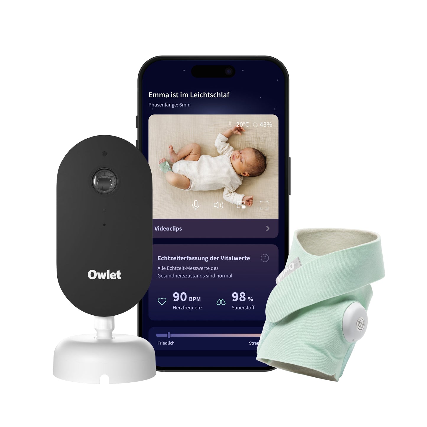 Owlet Dream Duo Smart Babyphone mit Kamera