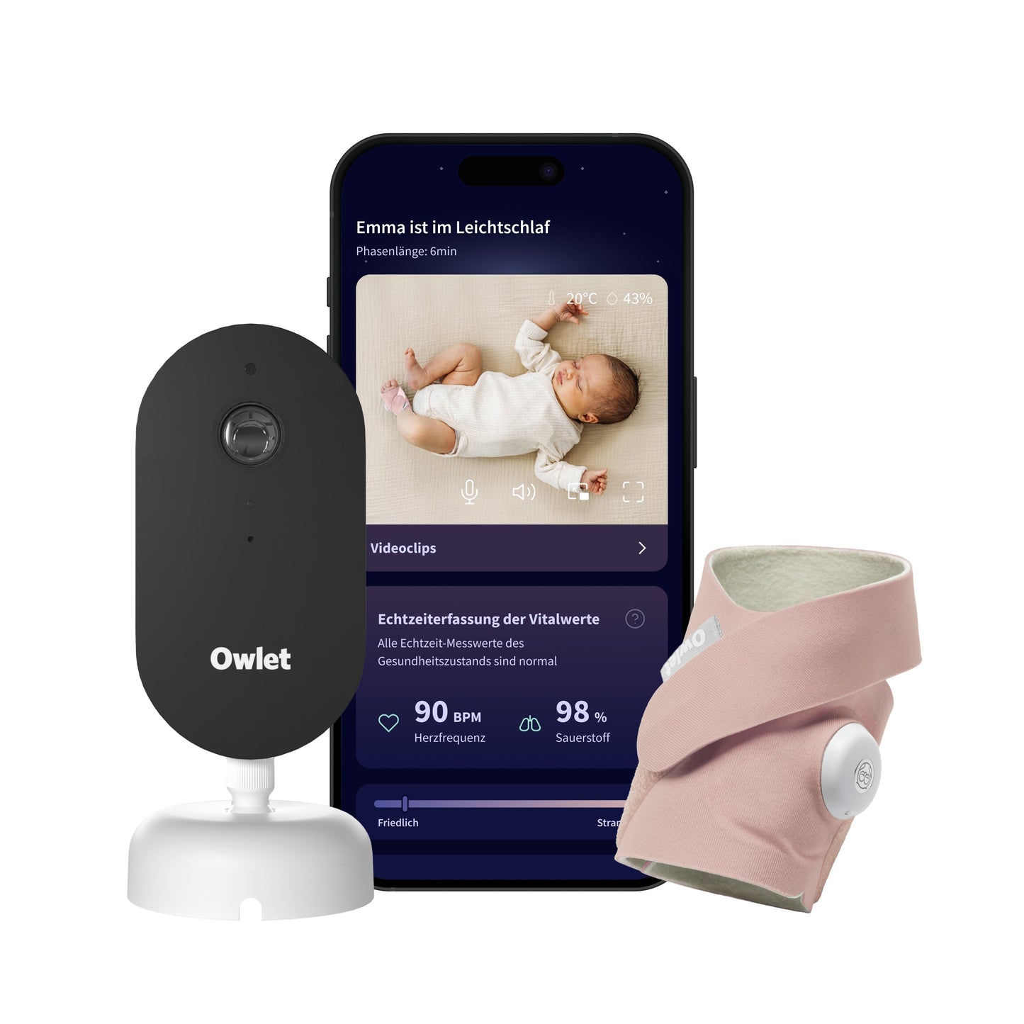 Owlet Dream Duo Smart Babyphone mit Kamera