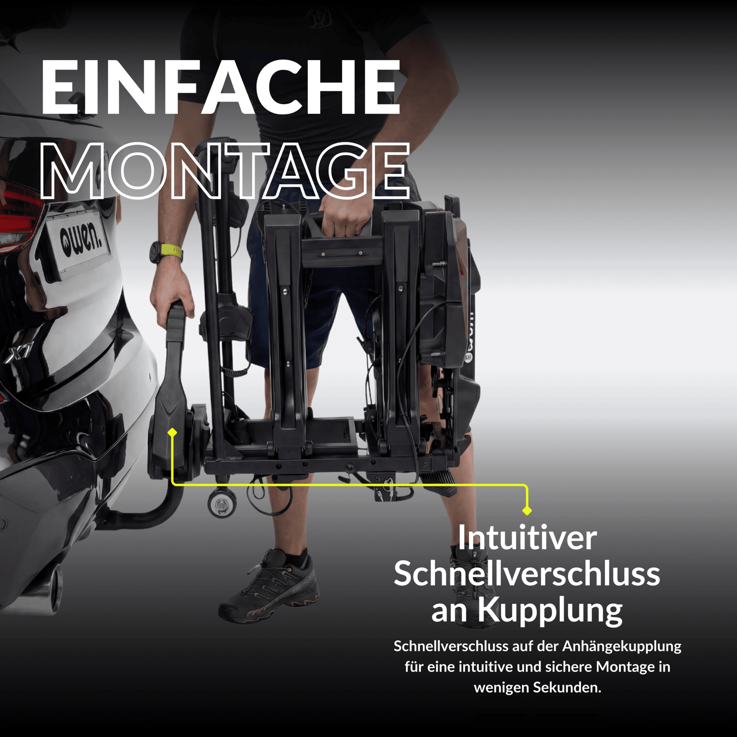 OWEN E-Bike Fahrradträger Anhängerkupplung 60 kg