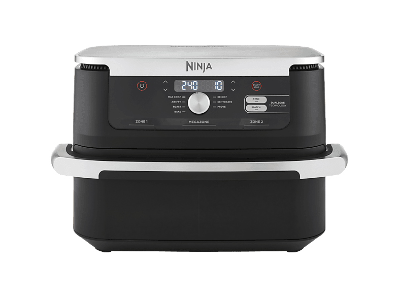 Ninja AF500EU Foodi FlexDrawer Heißluftfritteuse 10,4 L Schwarz