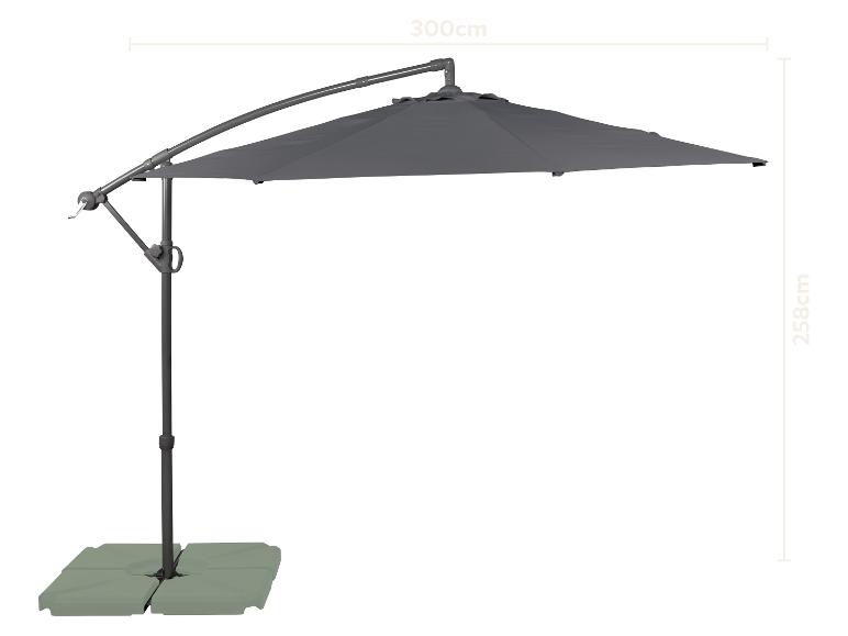LIVARNO 100400922 Ampelschirm 3m Anthrazit