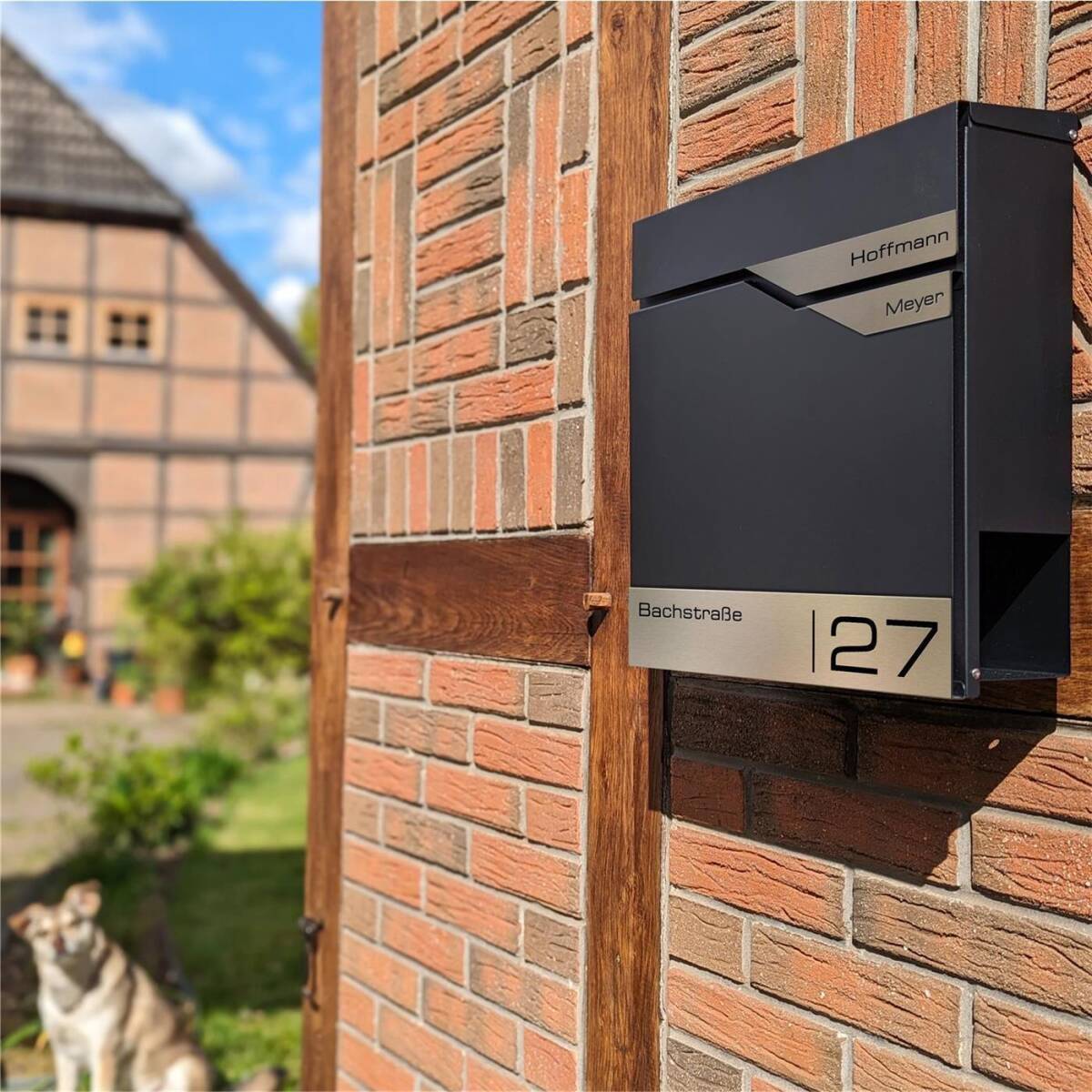 Metzler Albrecht Briefkasten Anthrazit RAL 7016