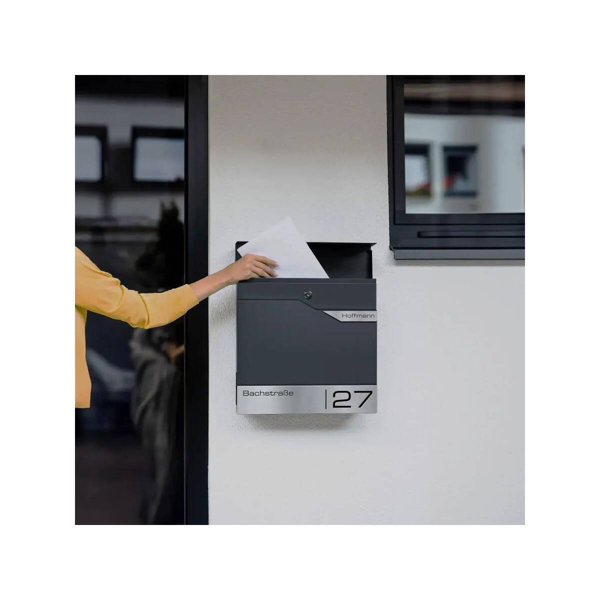 Metzler Albrecht Briefkasten Anthrazit RAL 7016