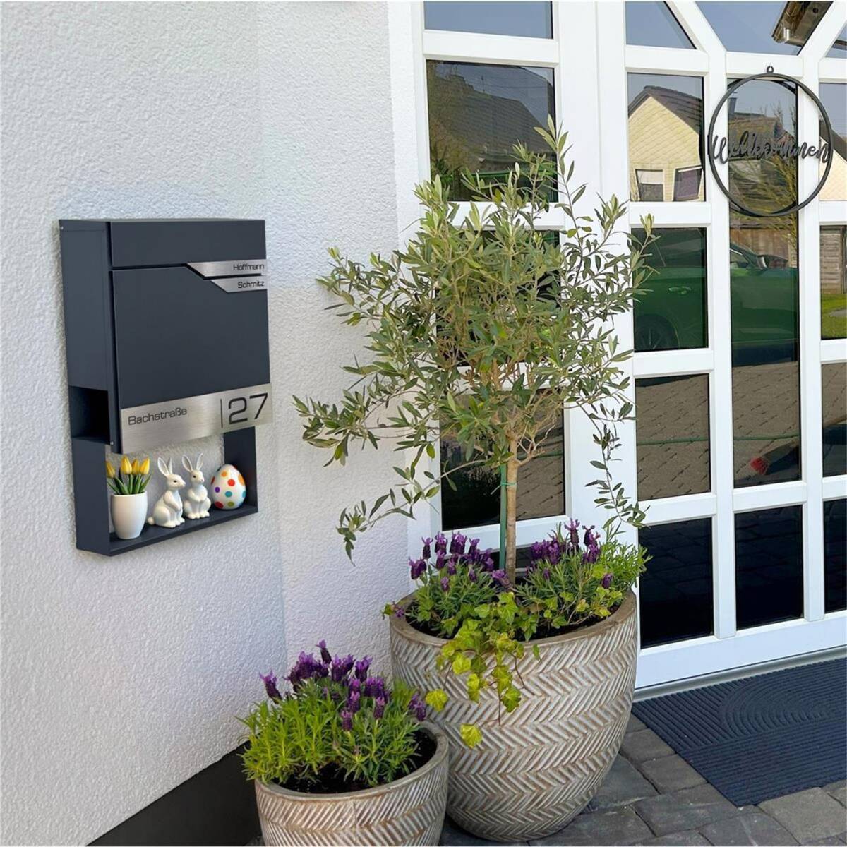 Metzler Albrecht Briefkasten Anthrazit RAL 7016