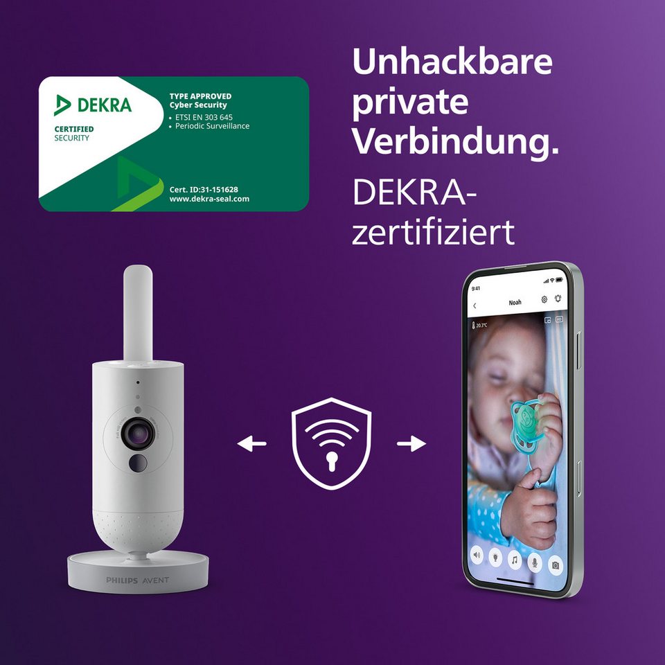 Philips AVENT SCD953/26 Video-Babyphone Full-HD 400m Weiß